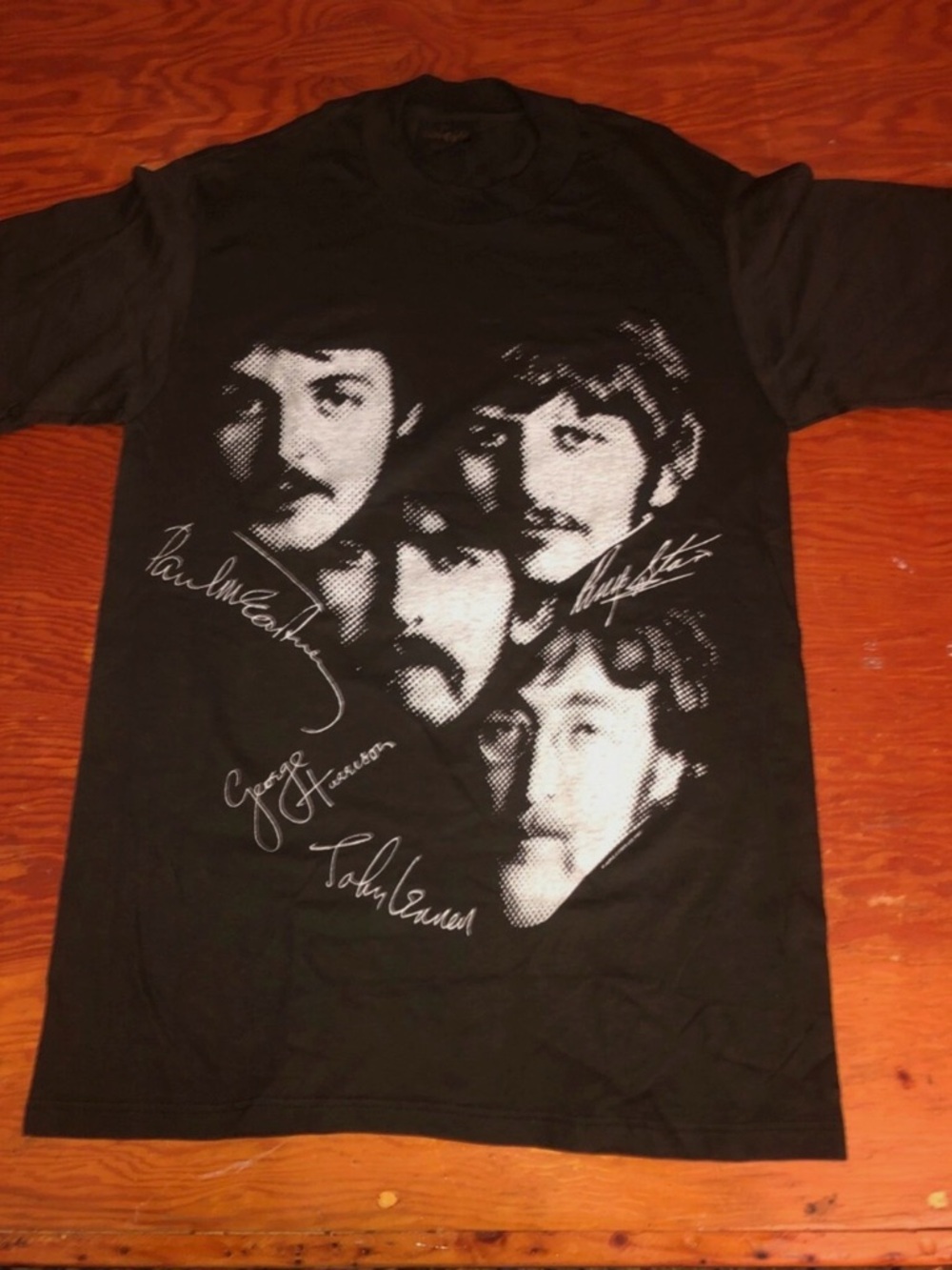 Vintage Black The Beatles Tee (1987)